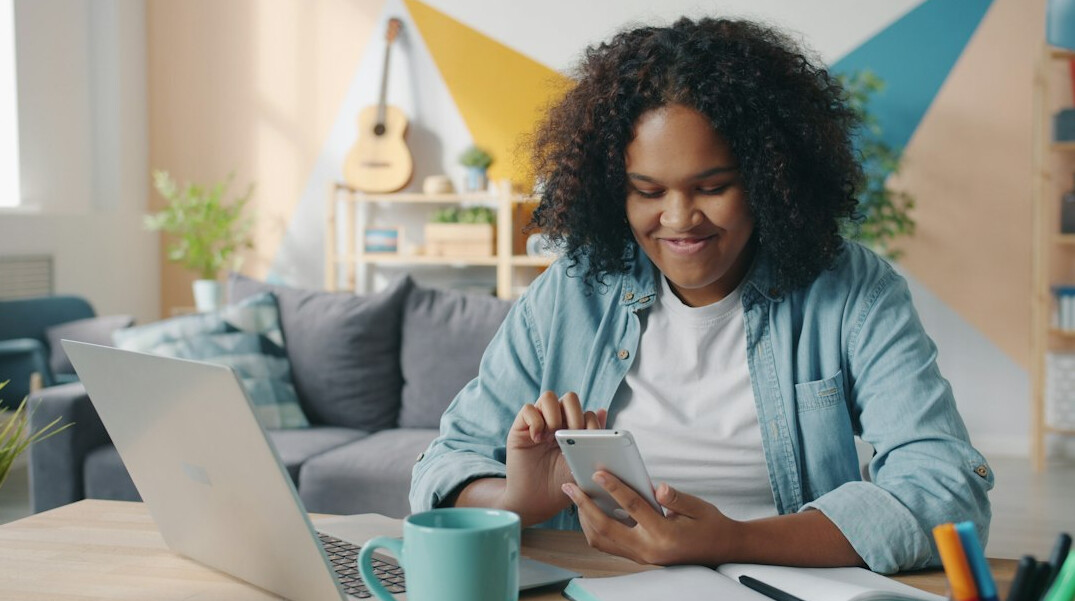 person planning finances at home